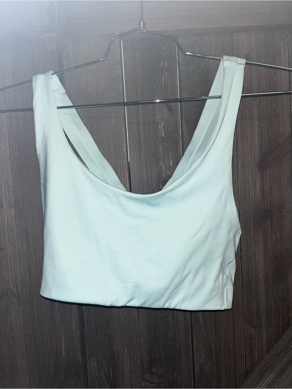 New Balance Mint Cross-Back Crop Top